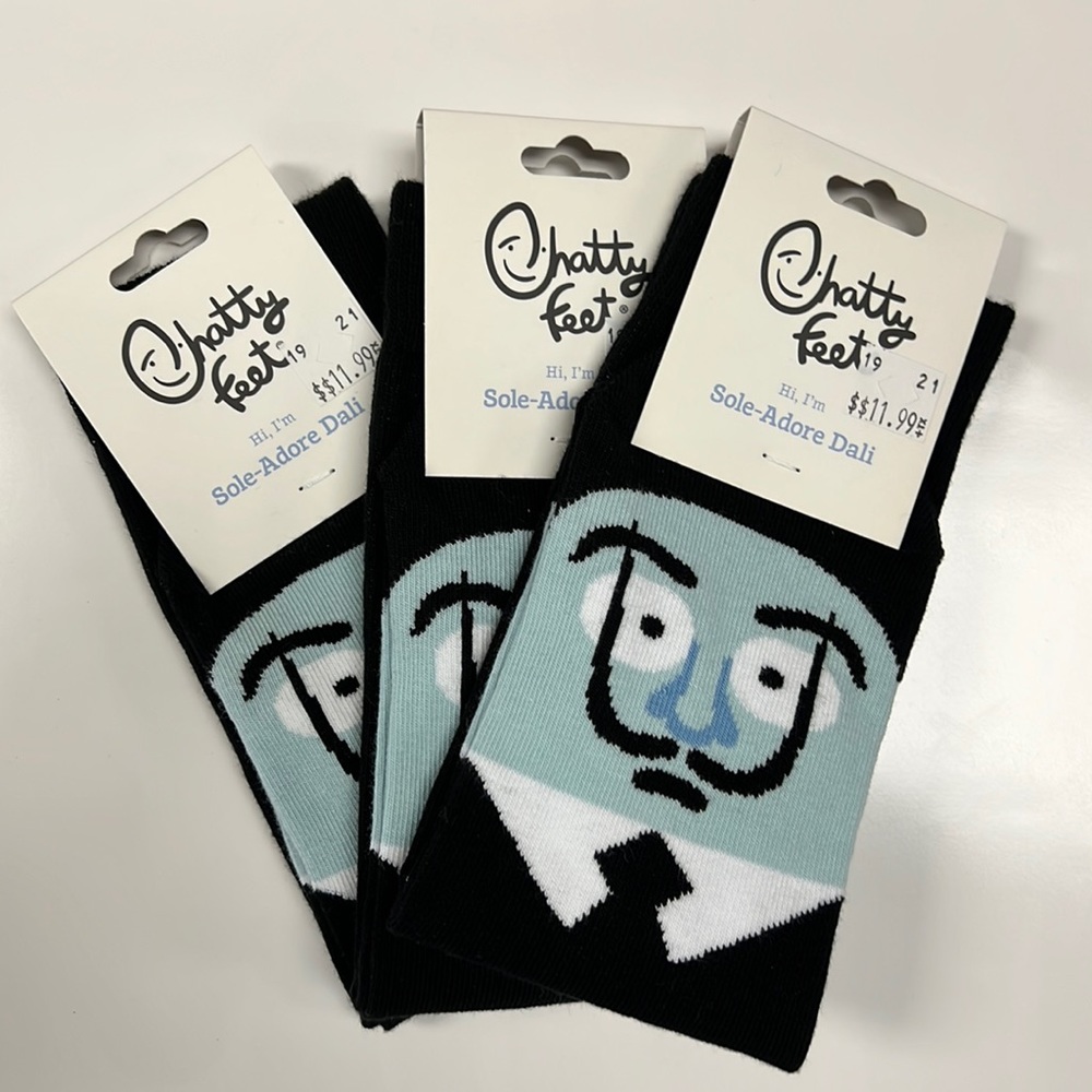 Chatty Feet Sole-Adore Dali socks